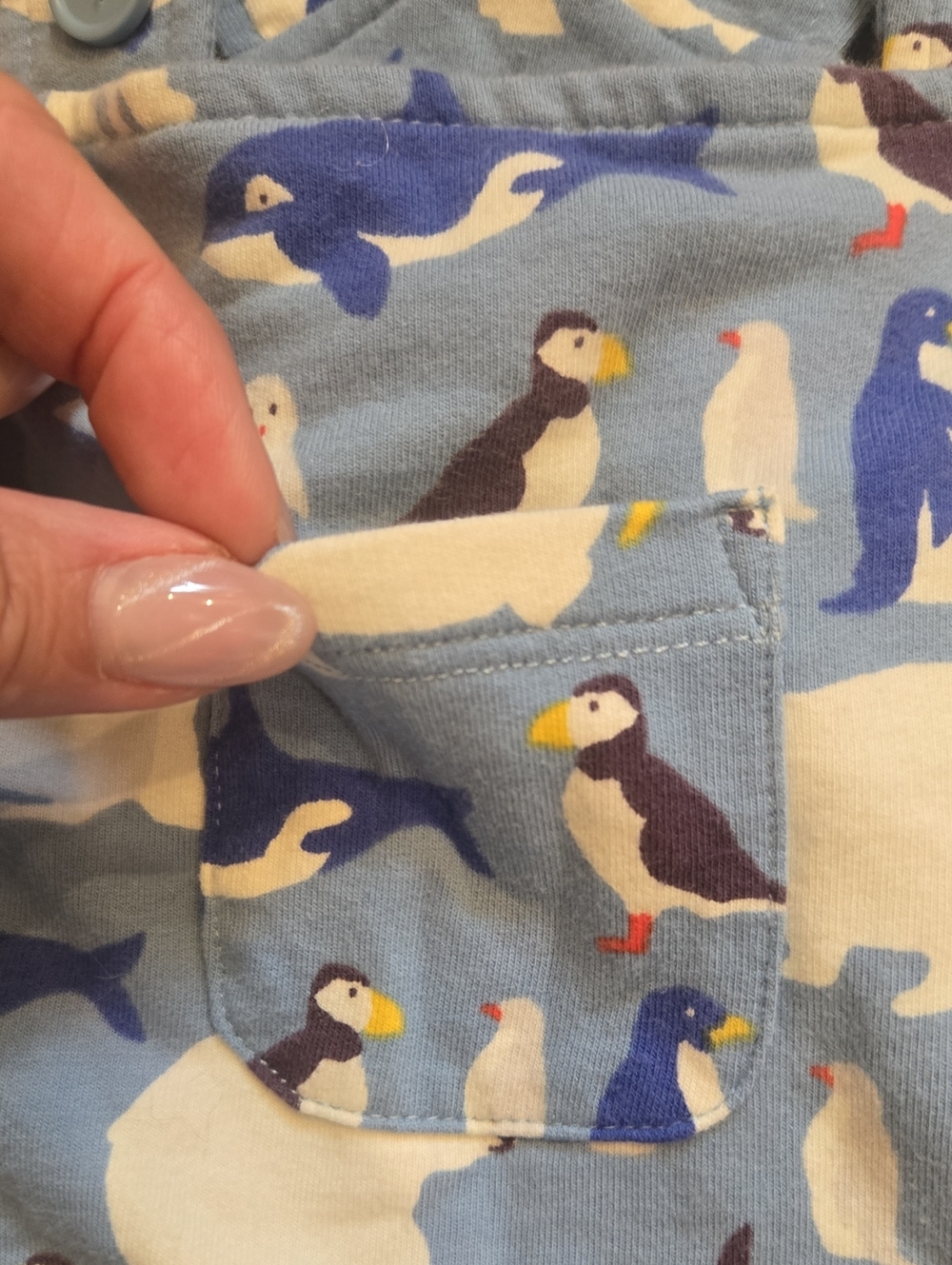 Baby Boden Blue Arctic Animal Onesie Jumpsuit - Picture 3 of 9